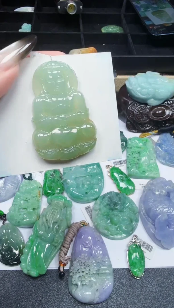 未镶嵌挂件翡翠天然a货翡翠123
