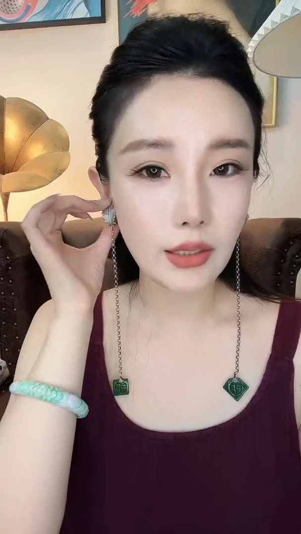 翡翠未镶嵌耳饰翡翠A692