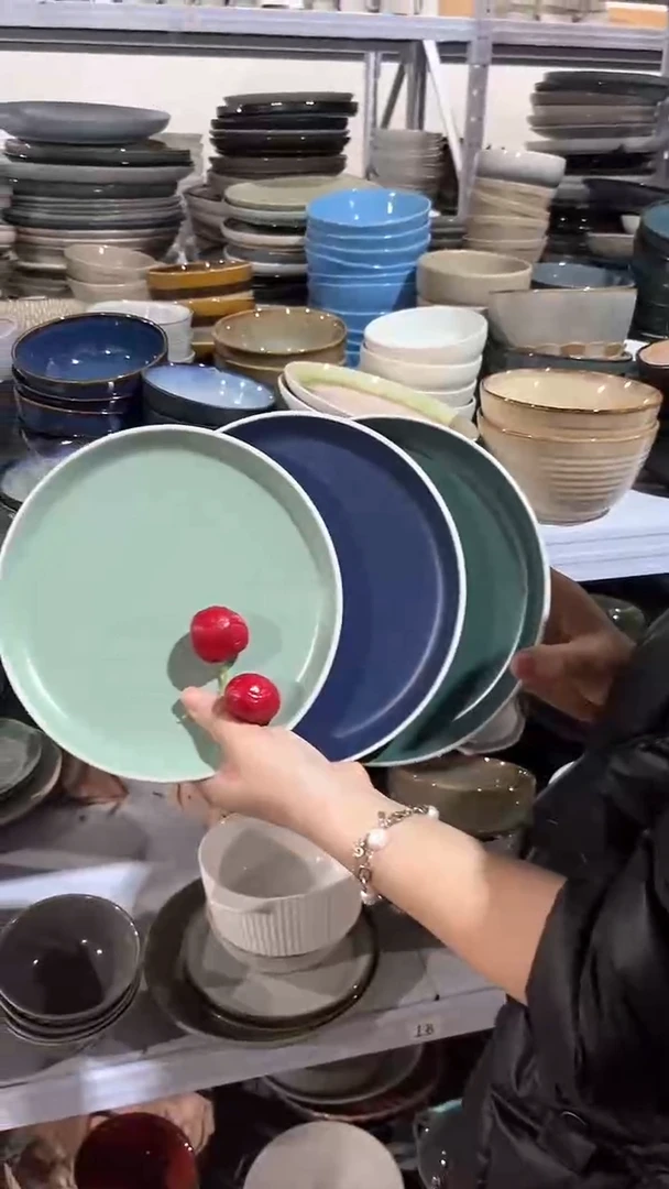 【闪购商品】瓷片外贸尾货瑕疵满20包邮X3 小盘组合