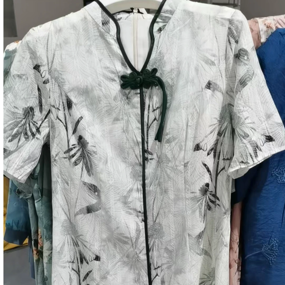 077 女士复古连衣裙