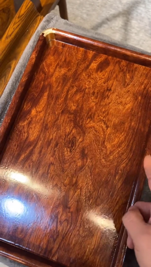 花梨木类文玩盘34/22 纹理随机