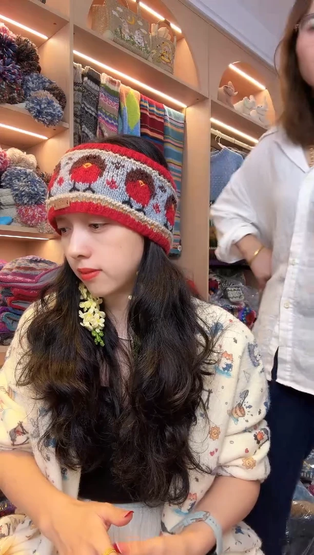 百羊毛像素小鸡发带