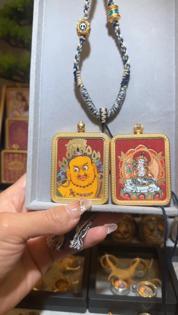 吊坠热贡唐卡立体擦擦