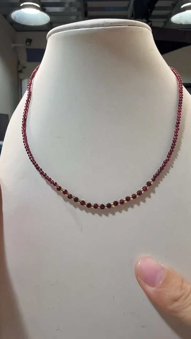 项链未镶嵌石榴石优0345