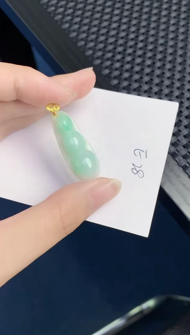 翡翠银S925镶嵌颈饰天然翡翠緬甸A貨