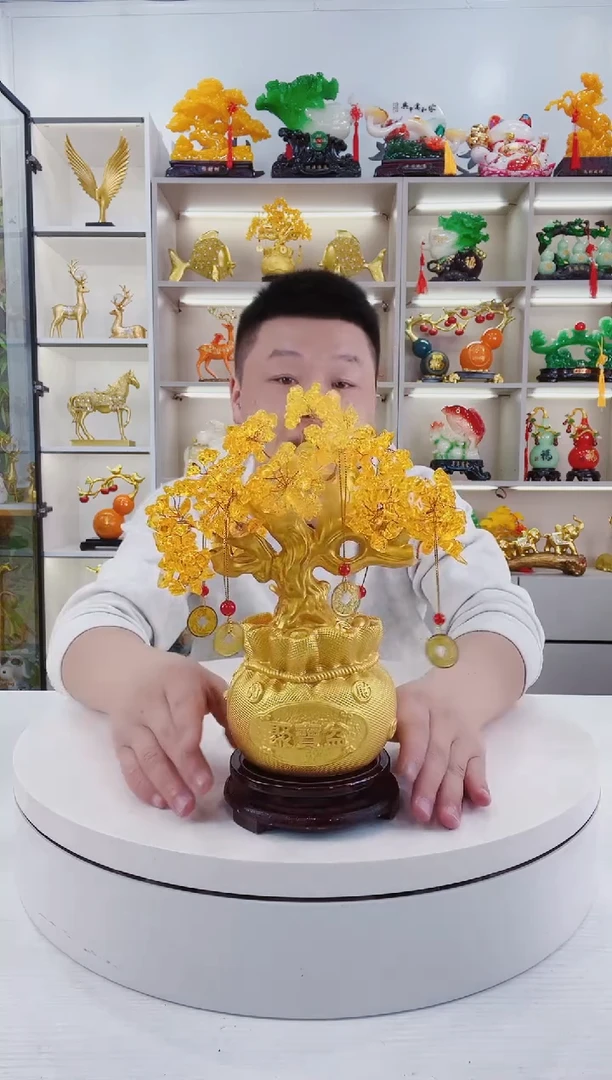 摆件大号发米树摆件