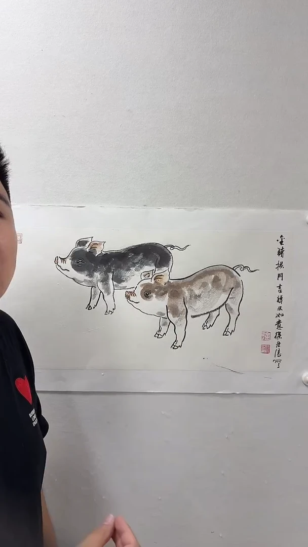 国画徐庐陵-国画动物2平尺