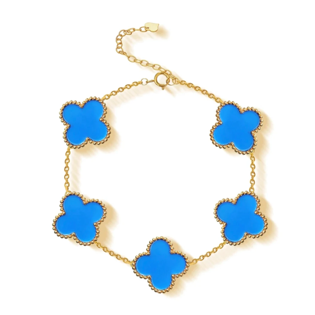 《蓝色系》 五花手连时尚经典时尚百搭围巾