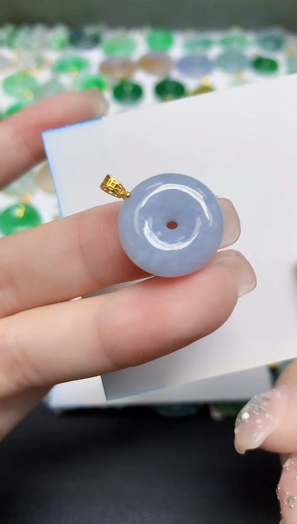 颈饰未镶嵌翡翠天然缅甸翡翠A货翡翠百元以上9元证书费自理