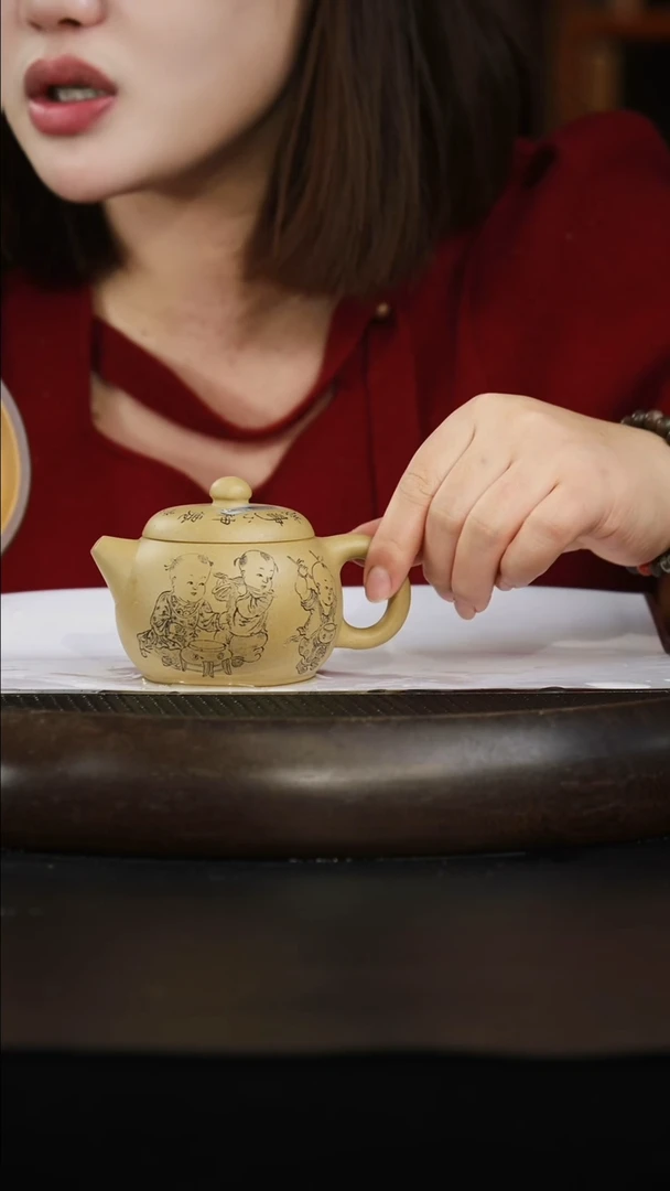 茶壶紫砂本绿