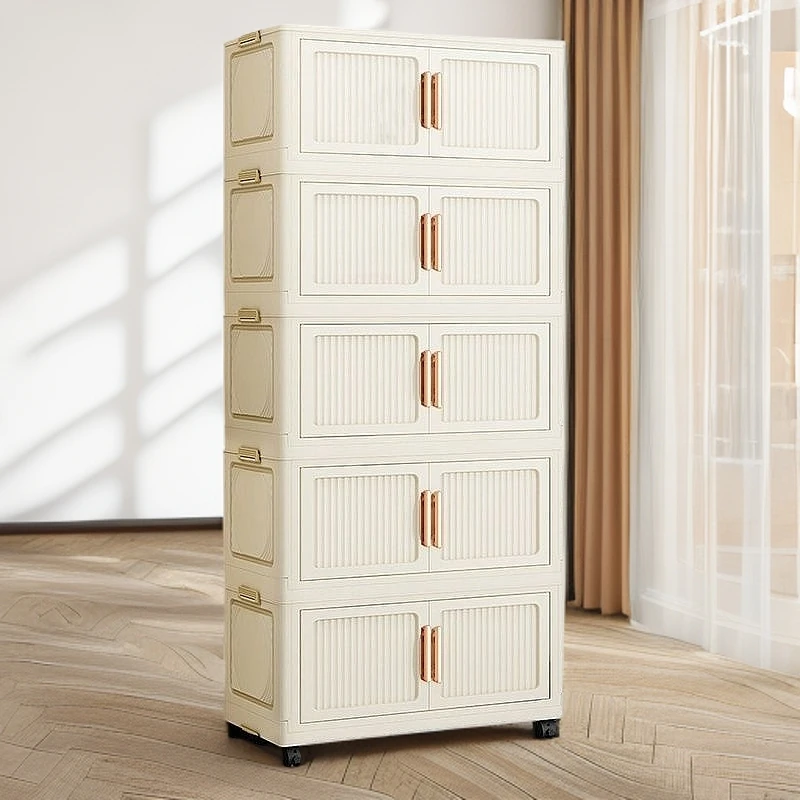 新款折叠款收纳柜家用客厅储物柜宝宝儿童衣柜卧室整理柜