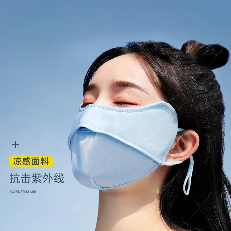 冰丝防晒口罩女防紫外线高颜值夏季薄款透气2025新款护脸面罩夏天