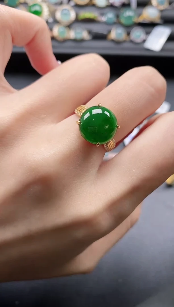 【闪购商品】翡翠戒指银S925镶嵌11111