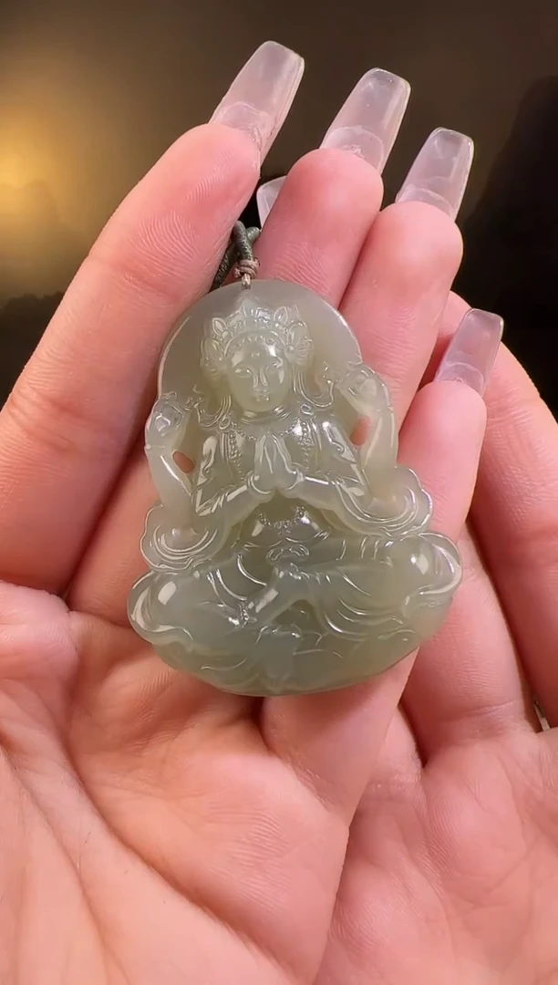 【闪购商品】和田玉颈饰未镶嵌观音 多样性发452