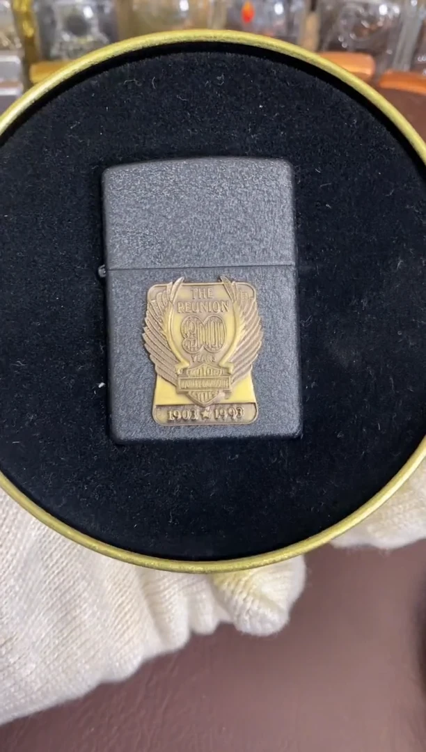 合金93黑裂哈雷铁盒