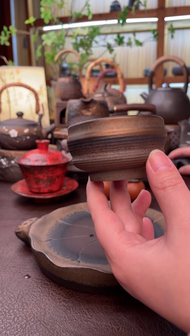 【闪购商品】瓷片瓷野粗陶茶具