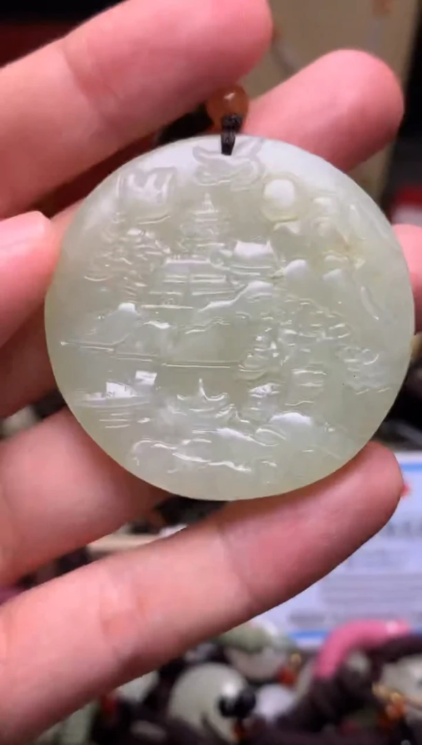 颈饰未镶嵌和田玉新疆料青海料清水和田玉吊坠