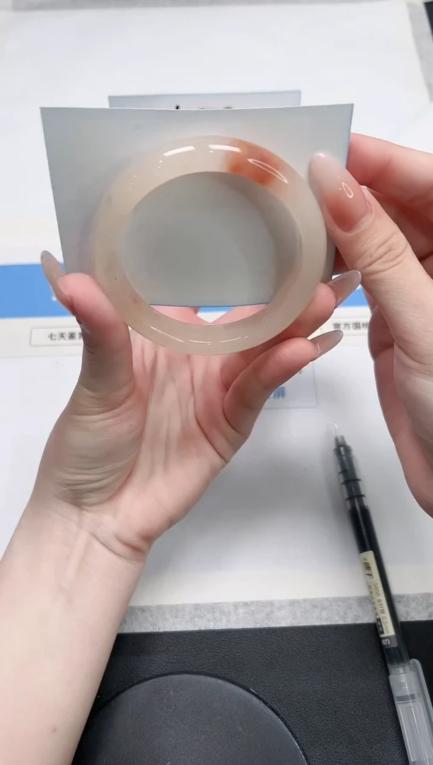 【闪购商品】石英质玉手镯未镶嵌33/桃花56.4