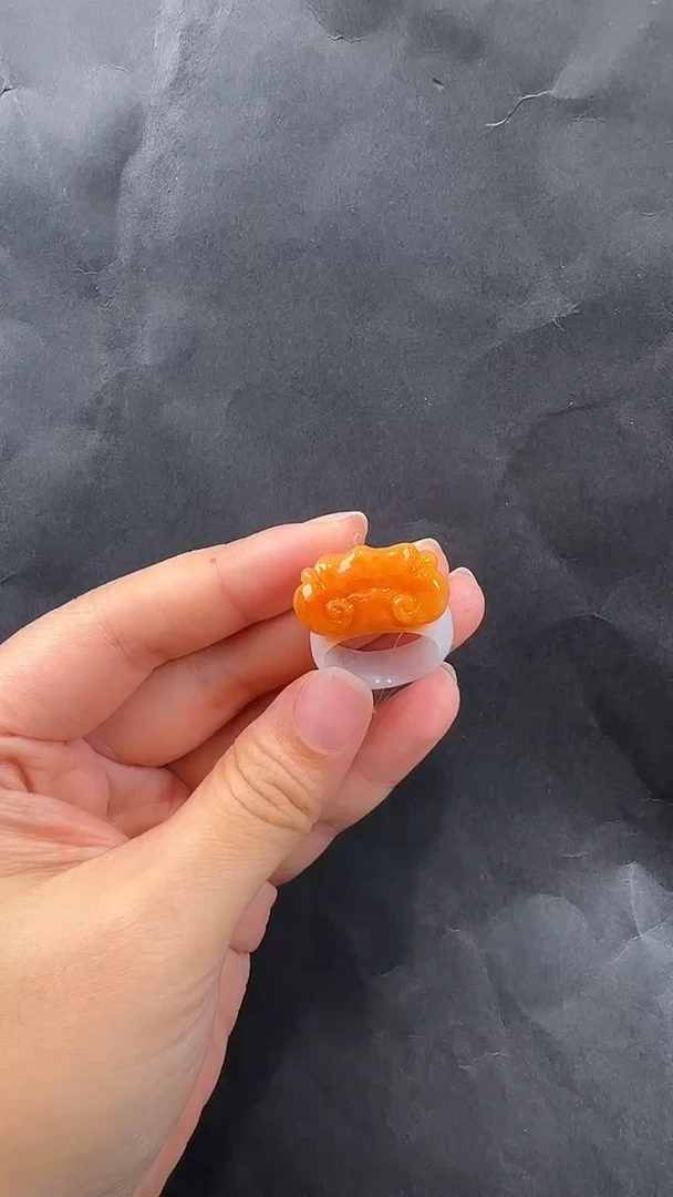 未镶嵌戒指翡翠青*人圈口15