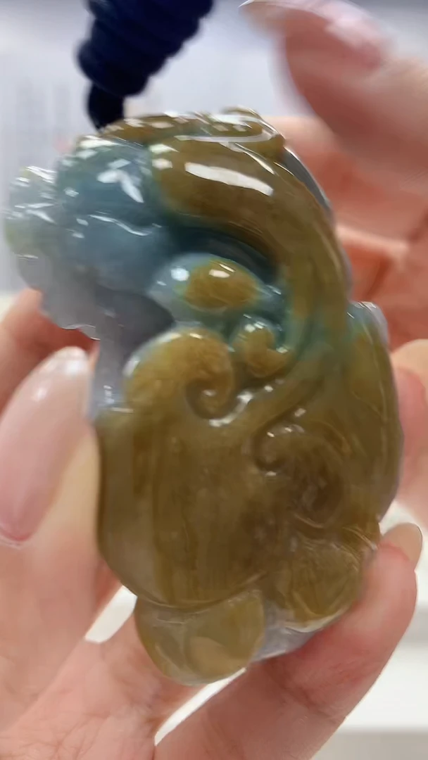 未镶嵌定制翡翠5028xx-毛货挂件62