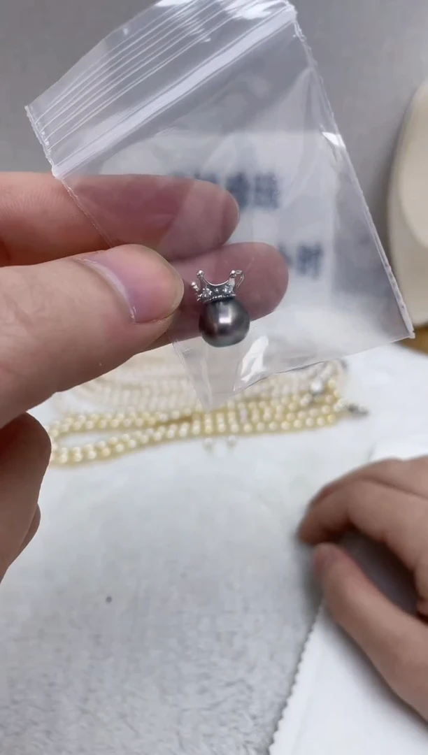 银S925镶嵌颈饰海水珍珠