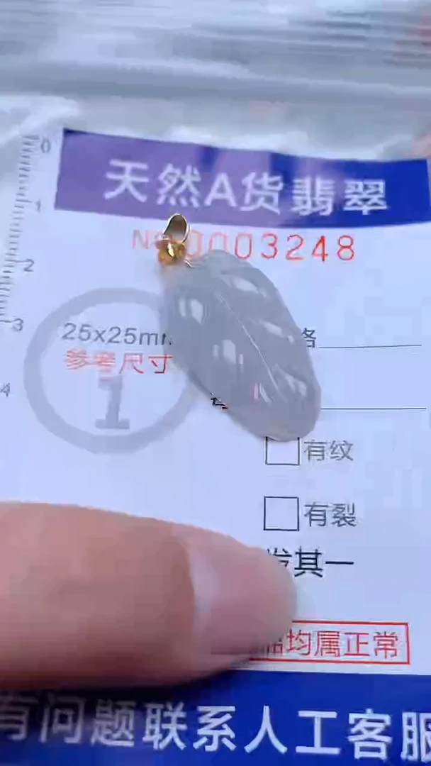 翡翠未镶嵌吊坠(不含链)1