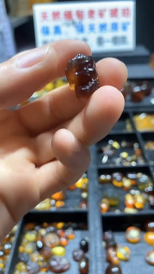 琥珀项链未镶嵌天然缅甸琥珀手串