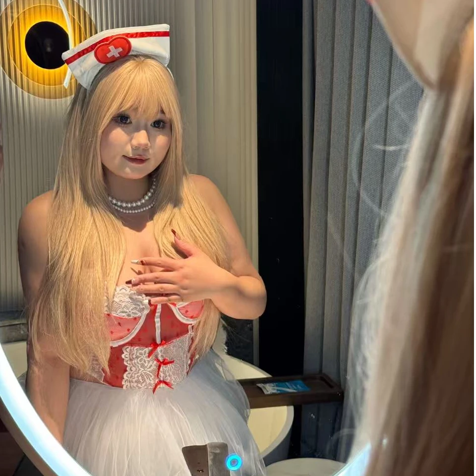 “护士制服”大码纯欲可爱小吊带