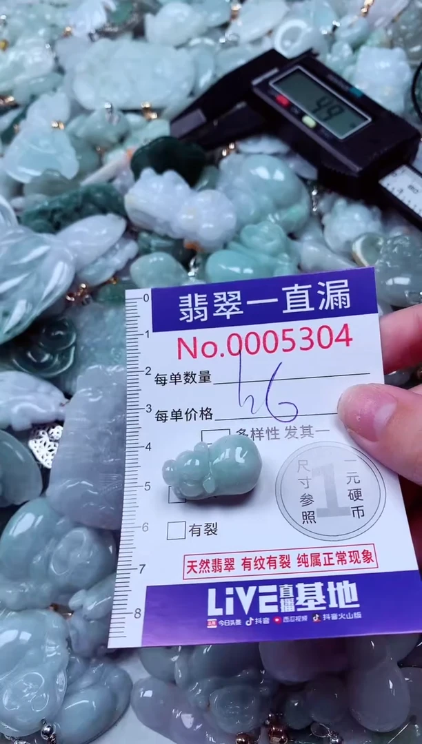 吊坠(不含链)未镶嵌翡翠5304