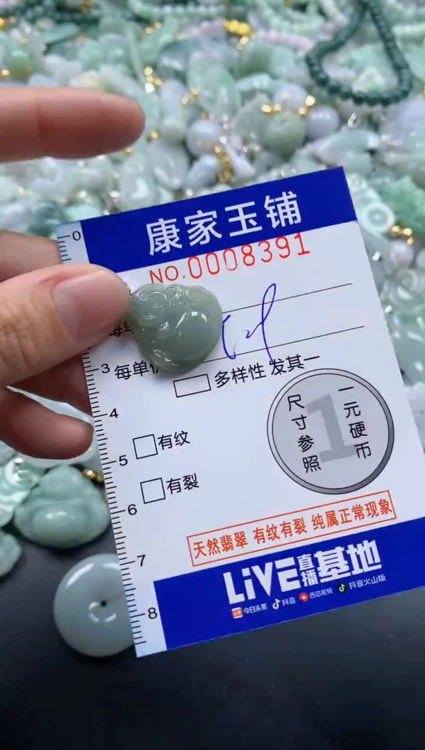 颈饰未镶嵌翡翠8391