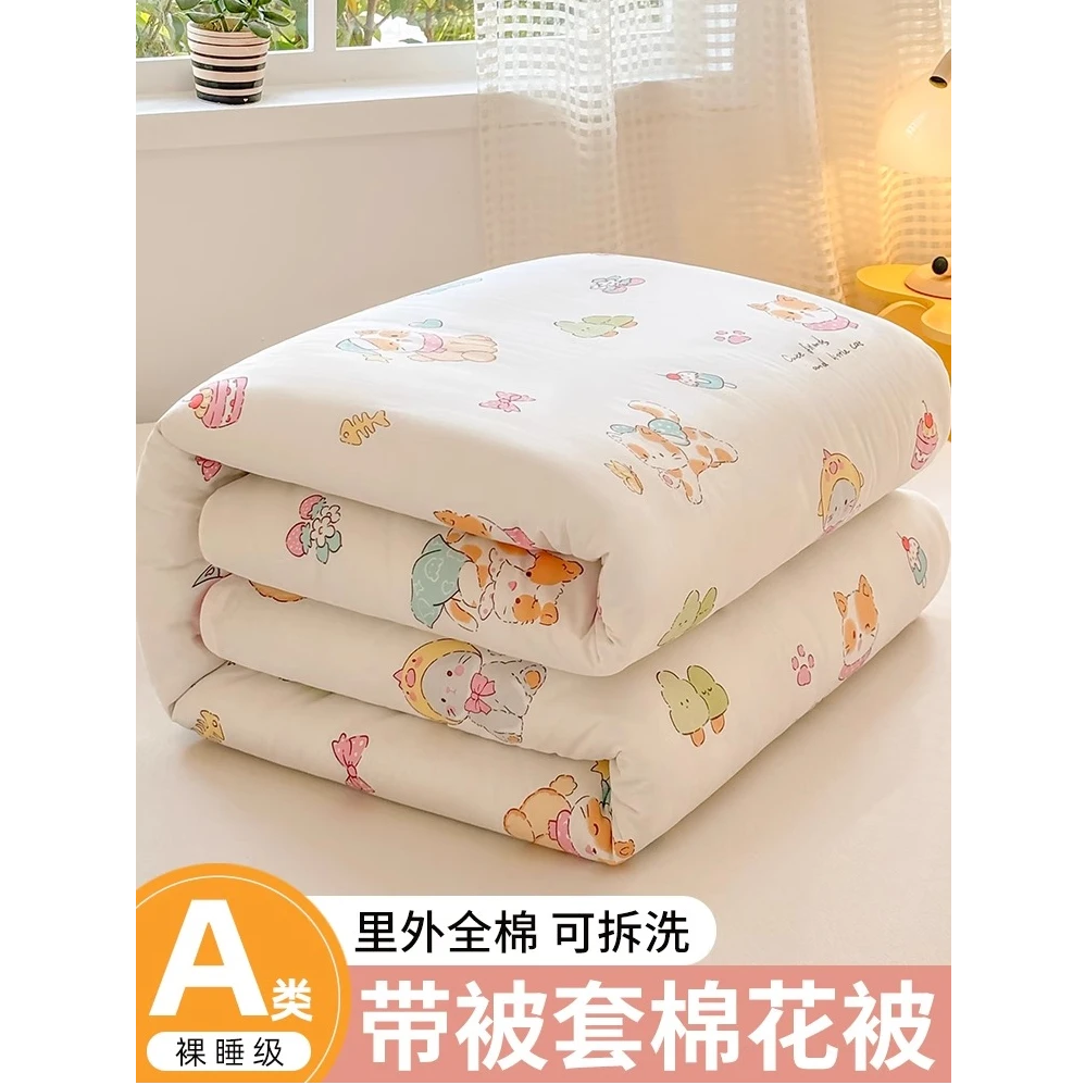 新疆长绒棉棉被棉花被子被芯冬被单人纯棉冬季加厚保暖春秋薄棉被