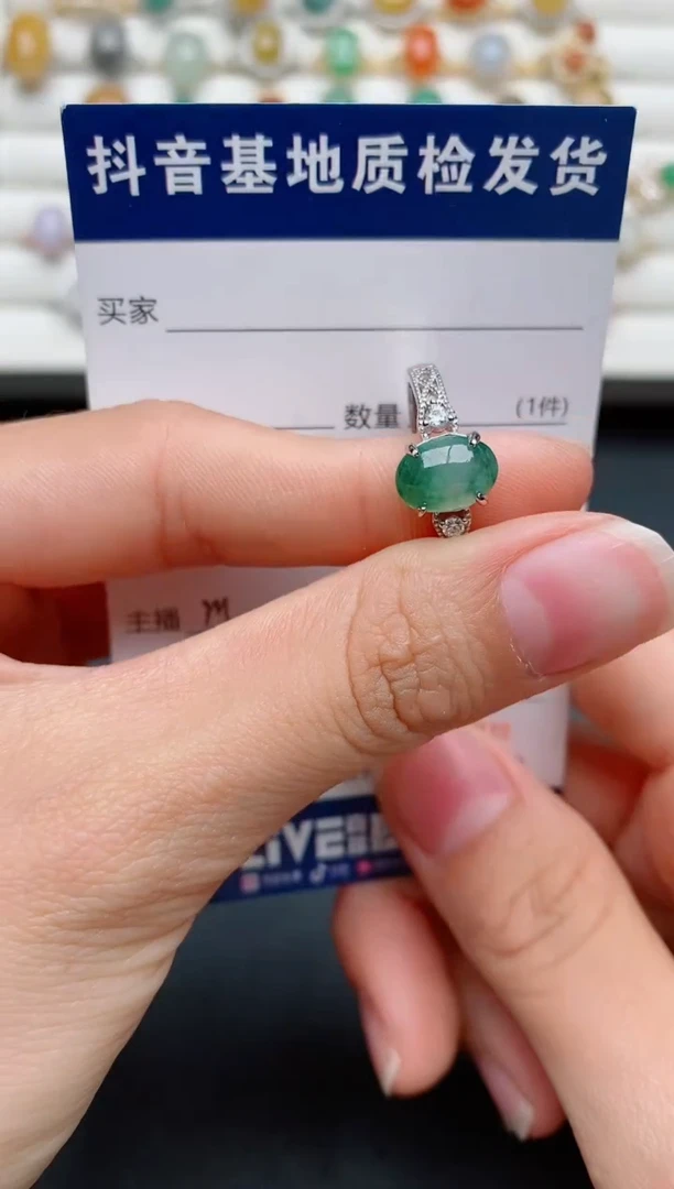 【闪购商品】翡翠戒指银S925镶嵌..........