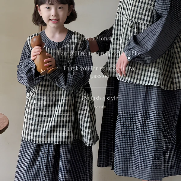 [韩遇H.Y]《春》（连衣裙 ）大童轻奢精品中性时尚保暖设计款-EY093X