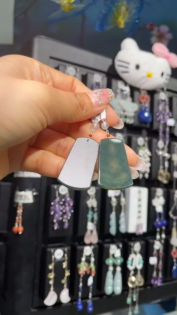 银S925镶嵌耳饰紫晶?****?紫气东来