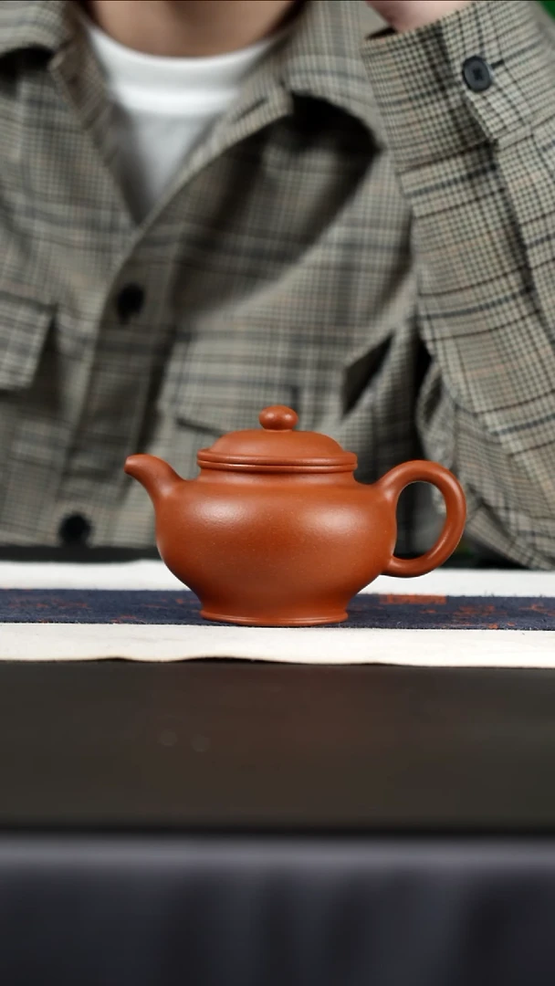 茶壶紫砂红降坡多汁，260cc
