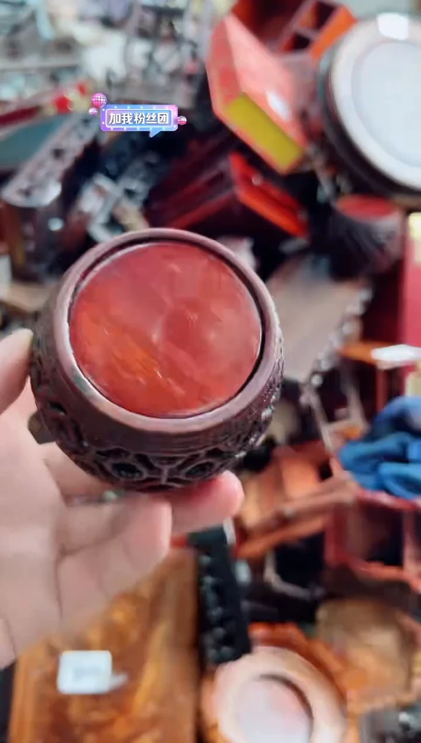 木145战鼓底座小红木小件底座处理