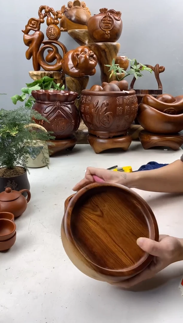 香樟木A39小圆盘尺寸15*4，2个/组