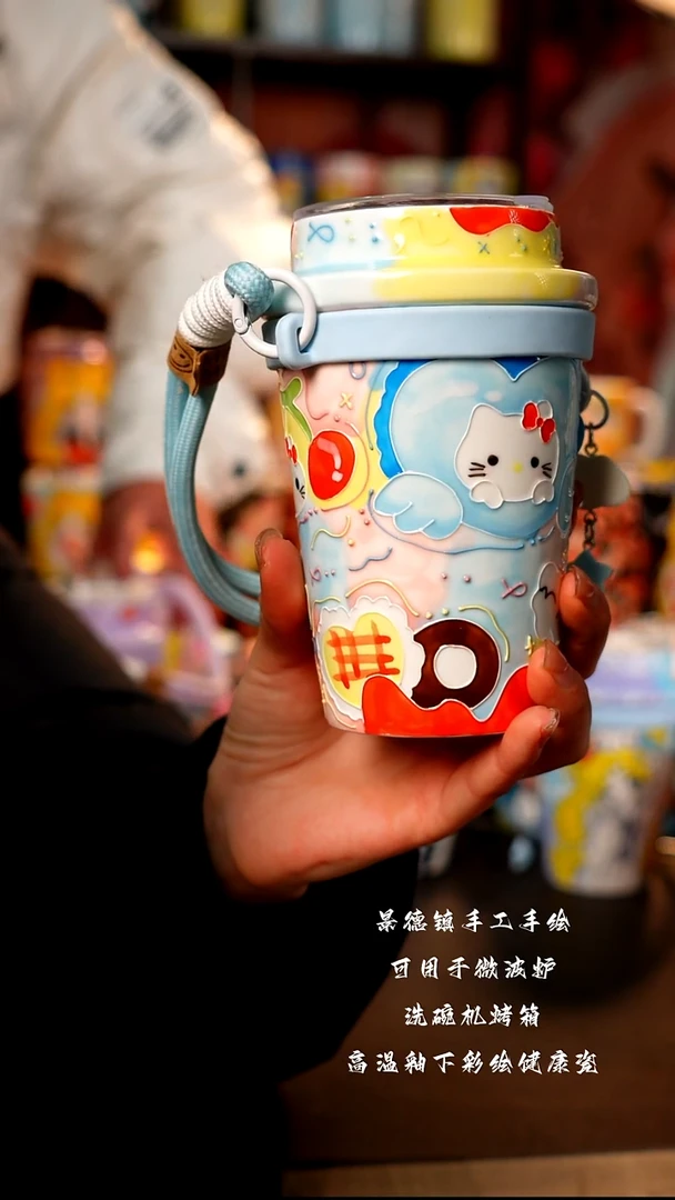 景德镇陶瓷手绘杯杯