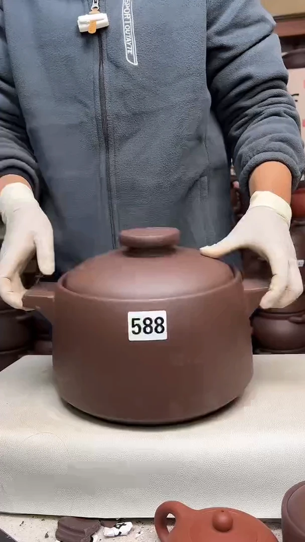 宜兴紫砂微瑕5升螺纹款588