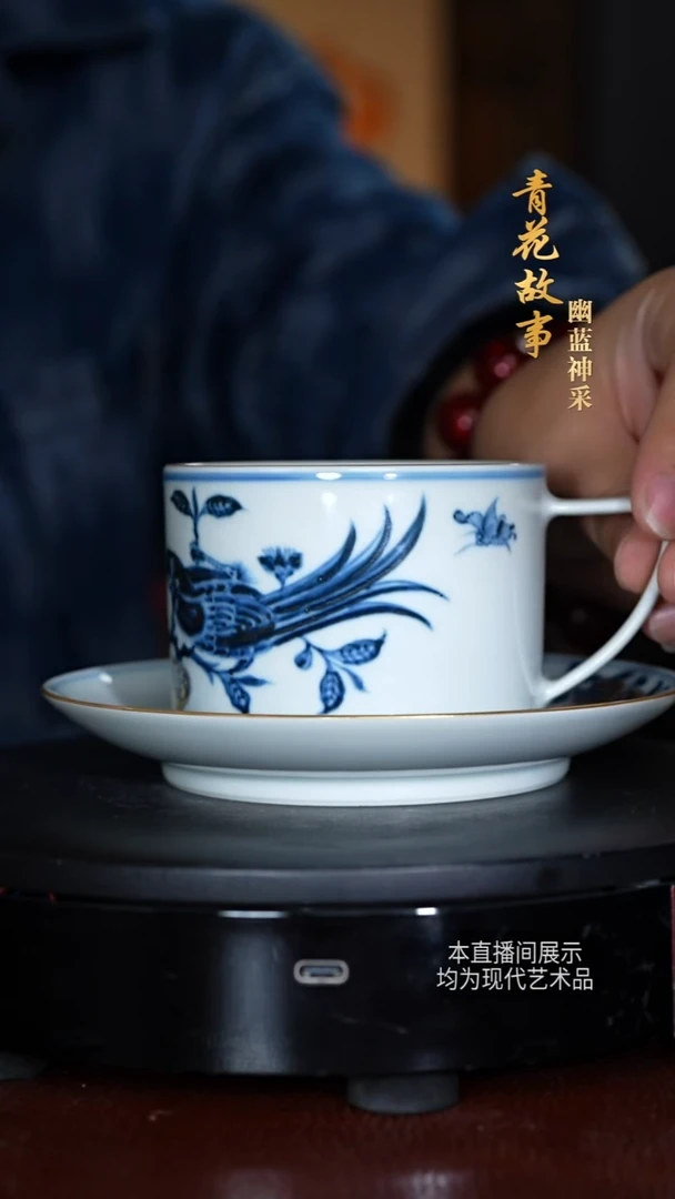 蔡文娟青花摆件101