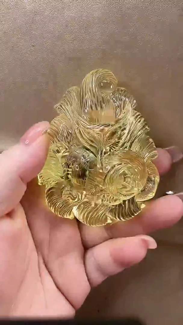 琥珀颈饰未镶嵌吊坠