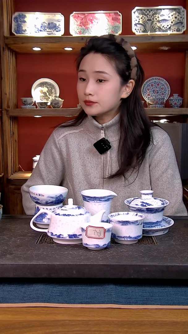 熊****?简装家用款11件套 白瓷陶瓷茶具