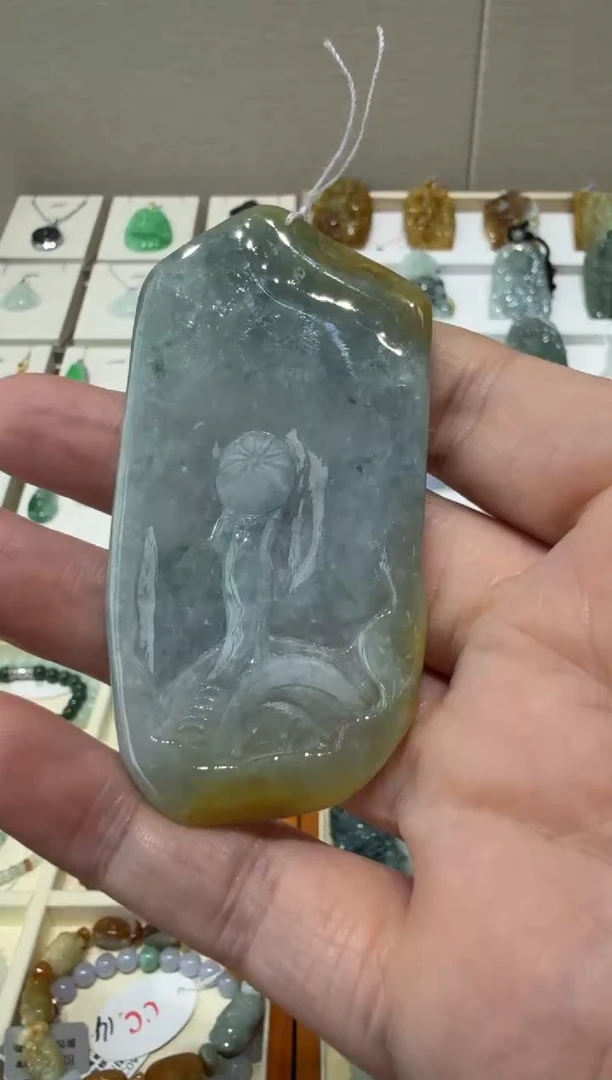 未镶嵌挂件翡翠A货翡翠多样性孤品国雕谢林工