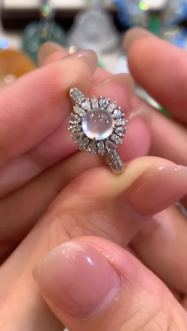 18K金镶嵌戒指翡翠q50