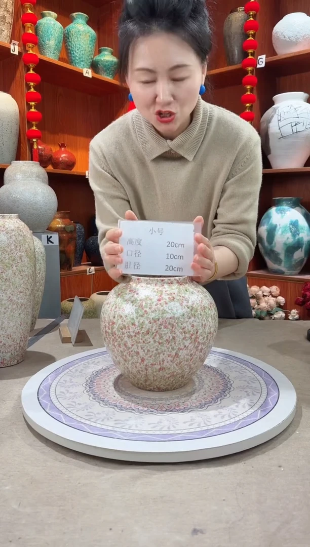 【闪购商品】瓶绿野仙踪 小号 精品陶瓷花瓶 无花