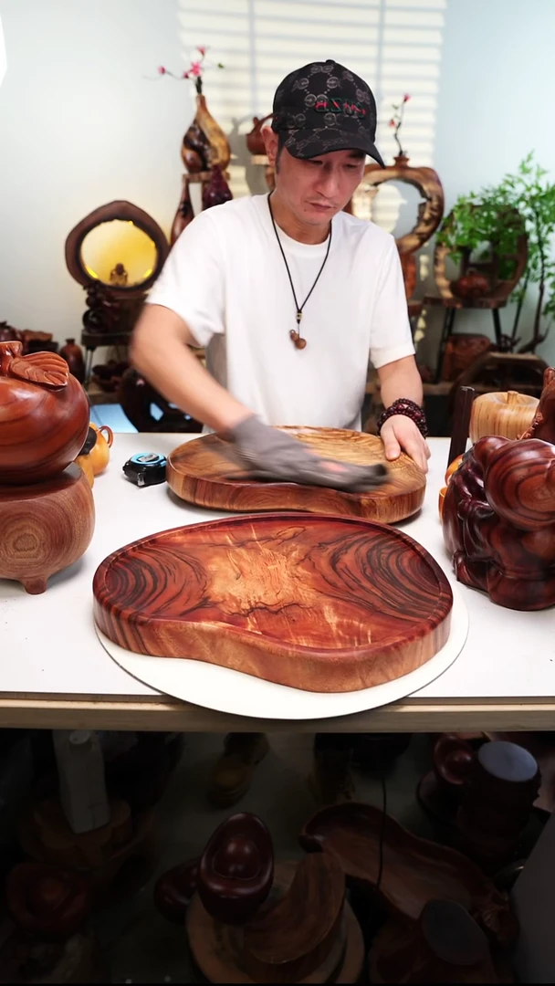 木香樟木摆件/大果盆