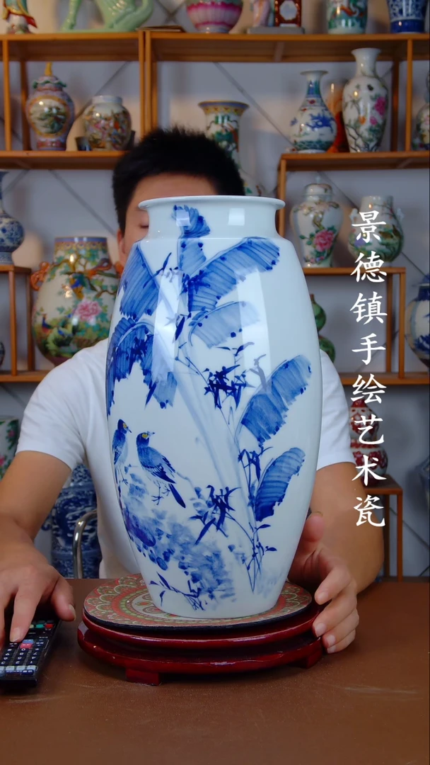 现代景德镇手工手绘陶瓷摆件17