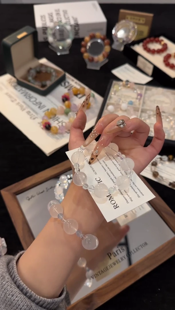 未镶嵌手链水晶奶白晶x3336