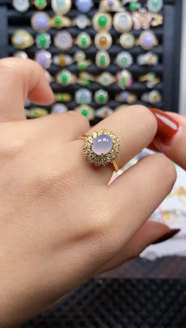 银S925镶嵌戒指翡翠94