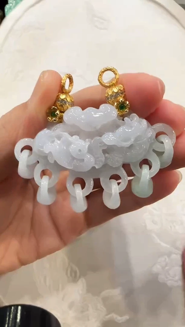 颈饰未镶嵌翡翠国风